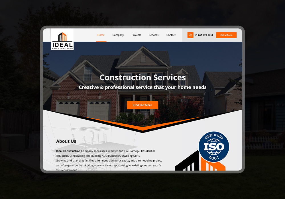 Ideal Construction WordPress Cube